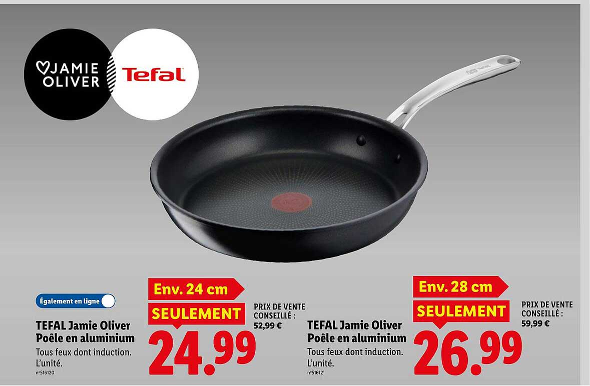 TEFAL Jamie Oliver Poêle en aluminium