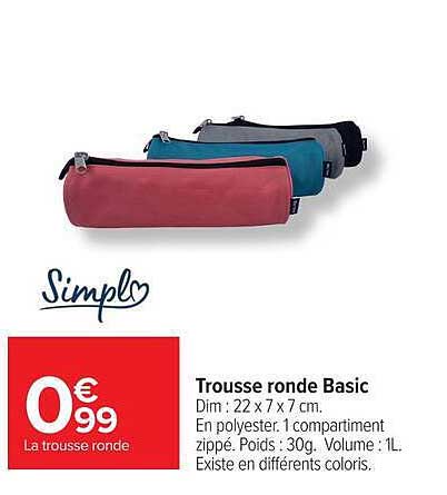 Trousse ronde Basic