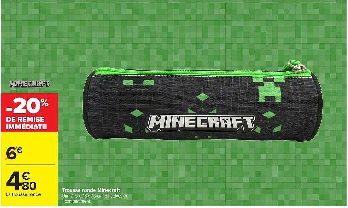 Trousse ronde Minecraft