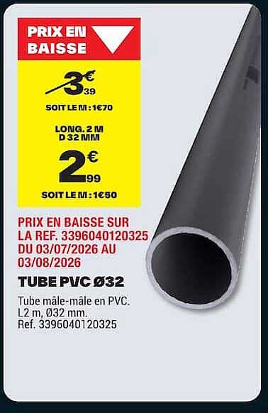 TUBE PVC Ø32