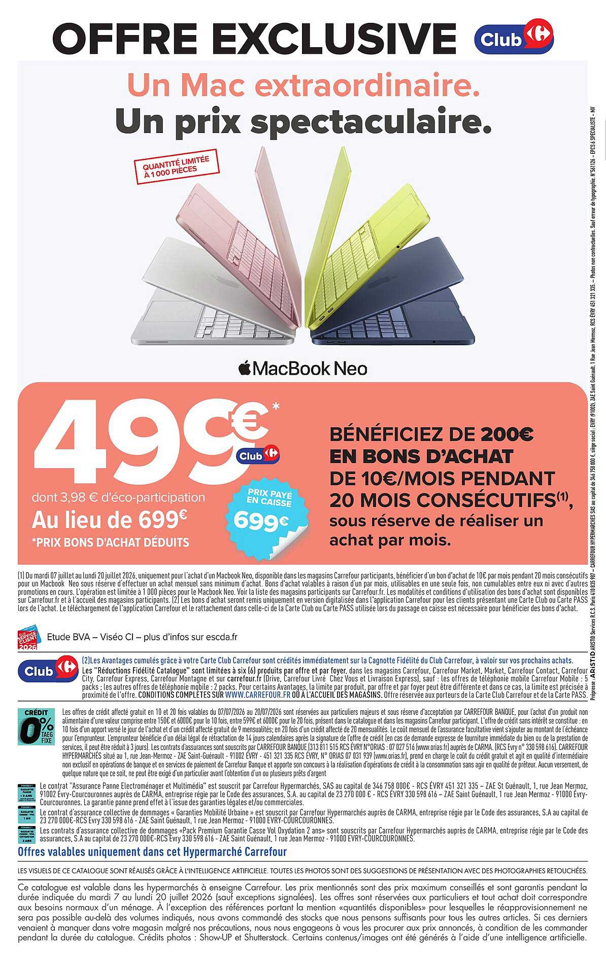 Un Mac extraordinaire. Un prix spectaculaire.