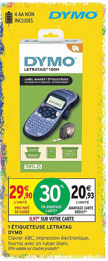 1 ÉTIQUETEUSE LETRATAG DYMO
