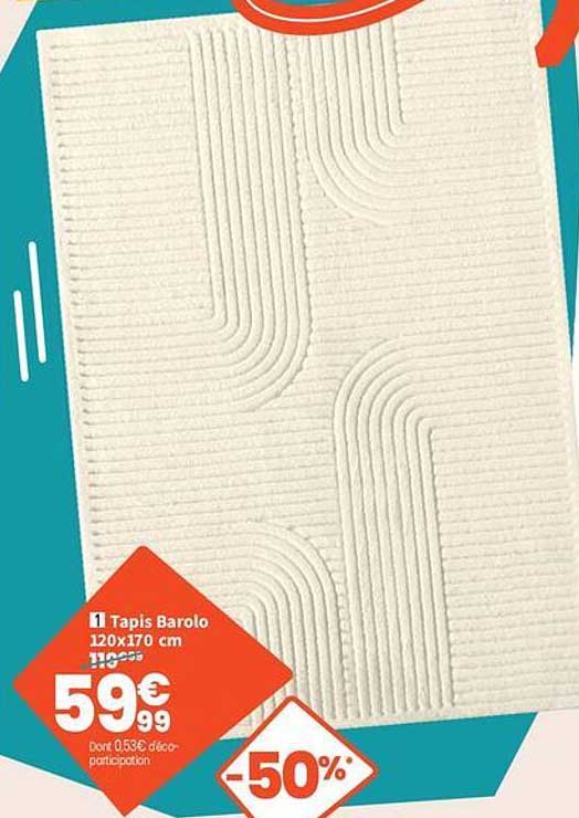 1 Tapis Barolo 120x170 cm