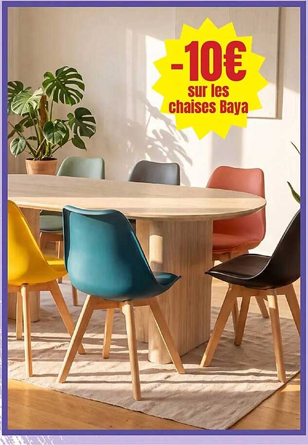 -10€ sur les chaises Baya