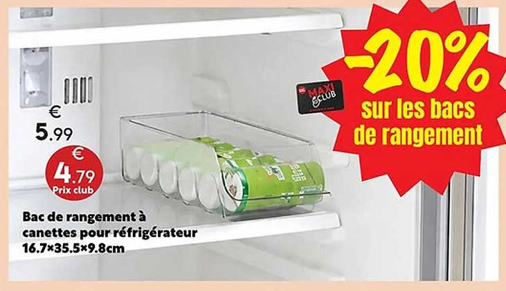 -20% sur les bacs de rangement