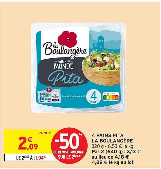 4 PAINS PITA, LA BOULANGÈRE