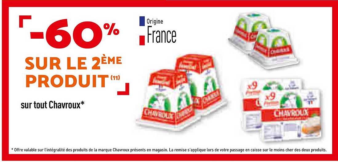-60% SUR LE 2ÈME PRODUIT (1)