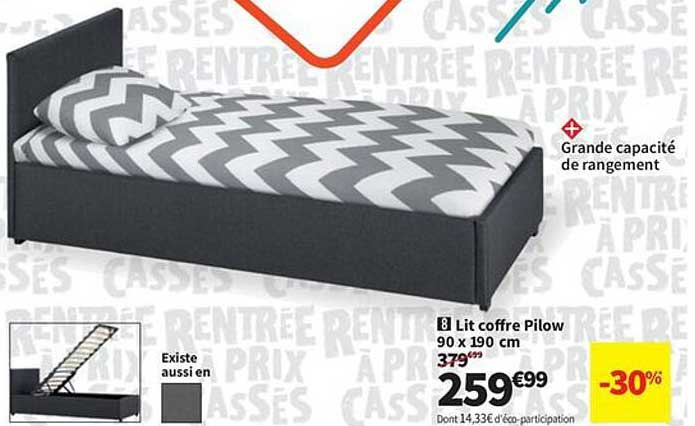 8 Lit coffre Pillow 90 x 190 cm