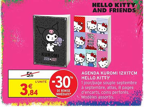 AGENDA KUROMI 12X17CM HELLO KITTY