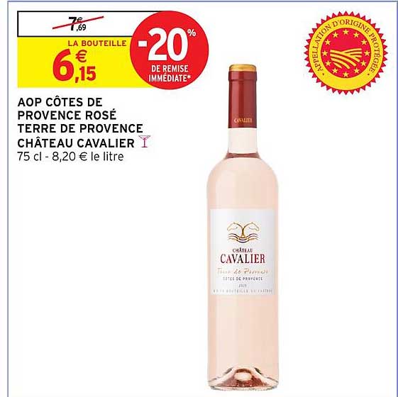 AOP CÔTES DE PROVENCE ROSÉ TERRE DE PROVENCE CHÂTEAU CAVALIER