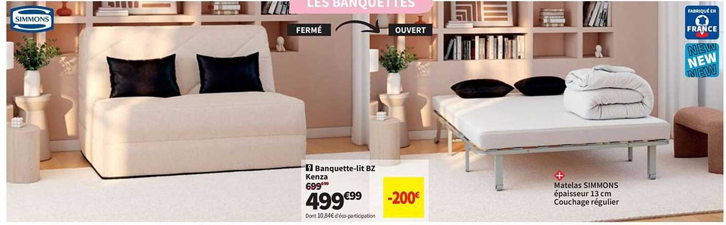 Banquette-lit BZ Kenza