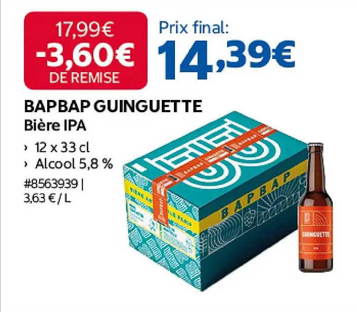 BAPBAP GUINGUETTE Bière IPA