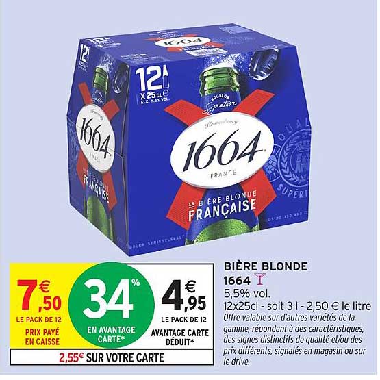 BIÈRE BLONDE 1664