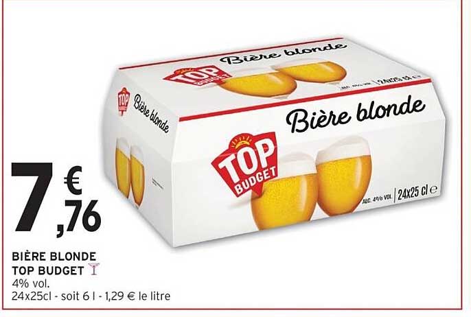 BIÈRE BLONDE TOP BUDGET