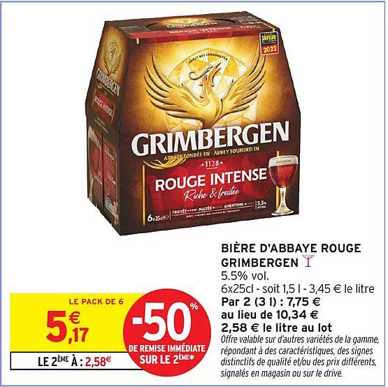 BIÈRE D'ABBAYE ROUGE GRIMBERGEN