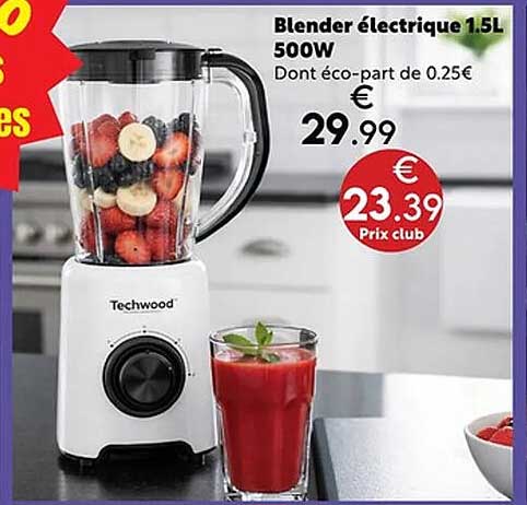 Blender électrique 1.5L 500W