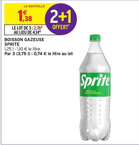 BOISSON GAZEUSE SPRITE