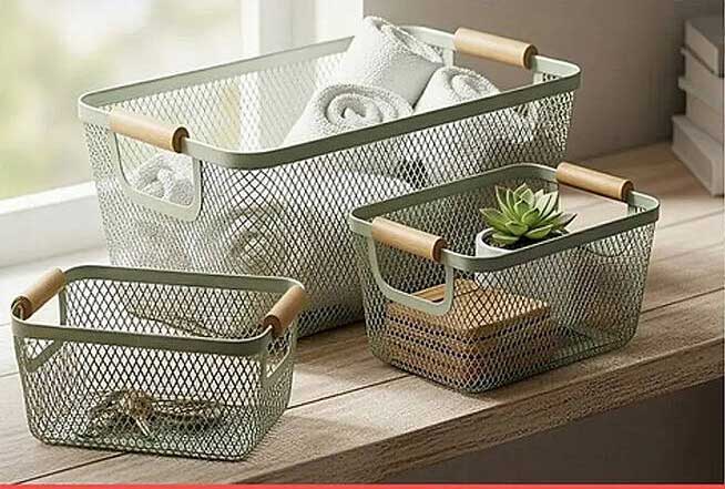 Boîtes de rangement en métal