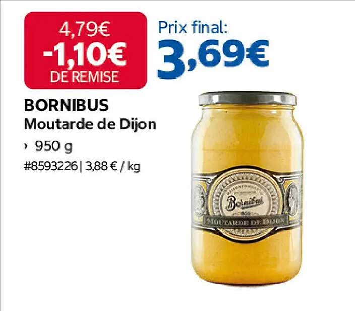 BORNIBUS Moutarde de Dijon
