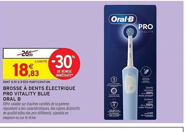 BROSSE À DENTS ÉLECTRIQUE PRO VITALITY BLUE ORAL B