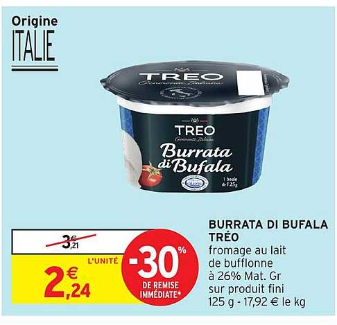 BURRATA DI BUFALA TRÉO