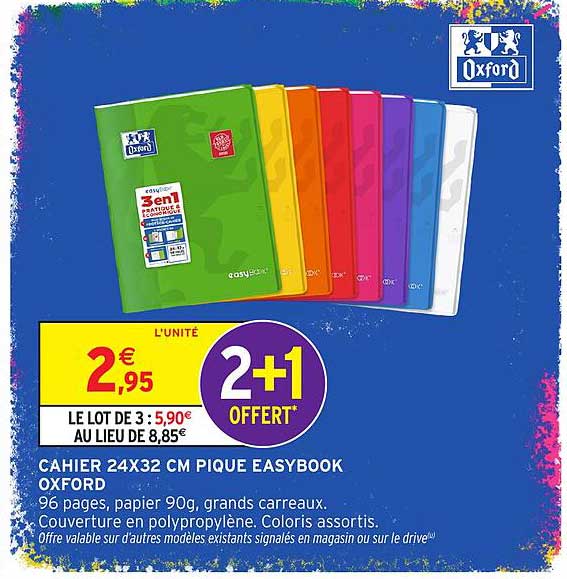 Cahier 24x32 cm Piqué Easybook Oxford