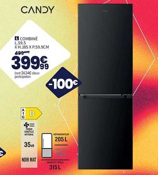 CANDY COMBINÉ L.59.5 X H.185 X P.59.9CM