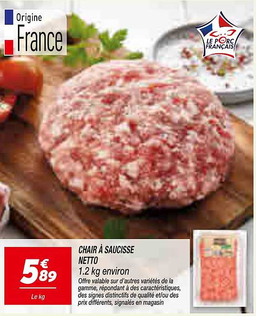 CHAIR À SAUCISSE NETTO