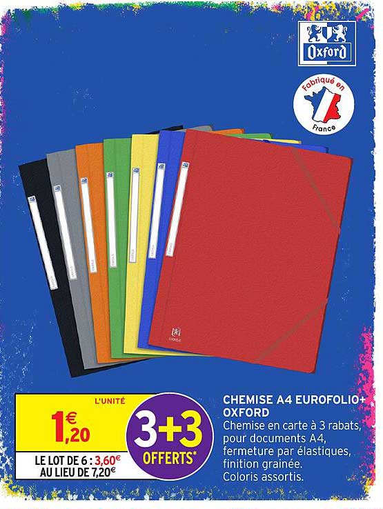 CHEMISE A4 EUROFOLIO+ OXFORD