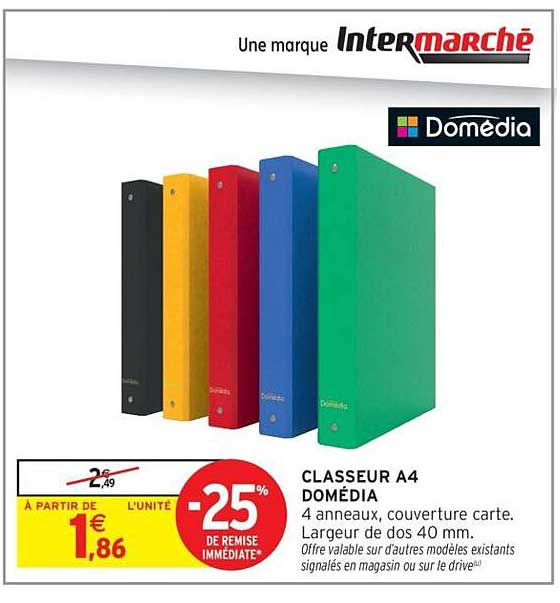 CLASSEUR A4 DOMÉDIA