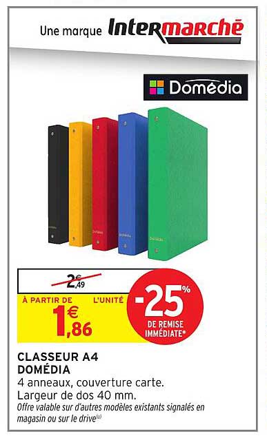 CLASSEUR A4 DOMÉDIA