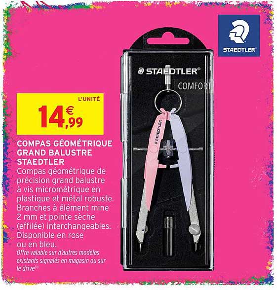 COMPAS GÉOMÉTRIQUE GRAND BALUSTRE STAEDTLER