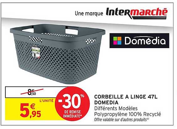 CORBEILLE A LINGE 47L DOMEDIA