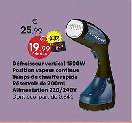 Défroisseur vertical 1500W