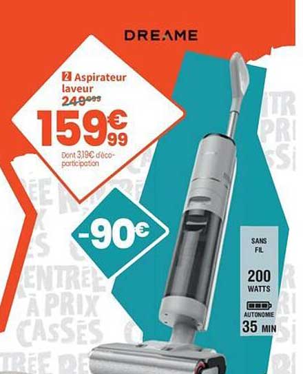 DREAME Aspirateur laveur