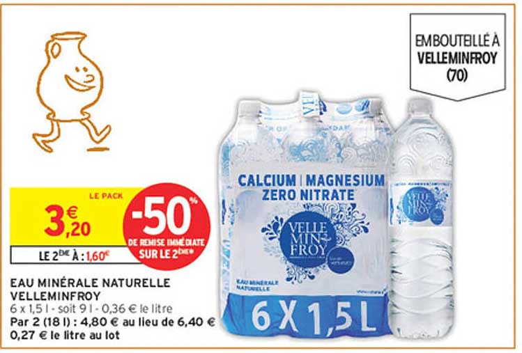 EAU MINÉRALE NATURELLE VELLEMINFROY