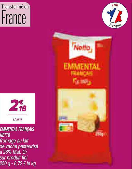 EMMENTAL FRANCAIS NETTO