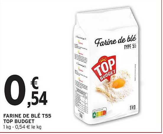 FARINE DE BLÉ T55 TOP BUDGET