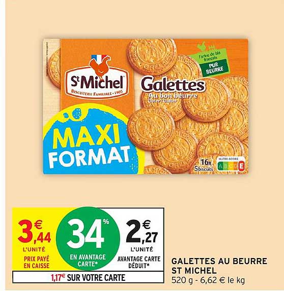 GALETTES AU BEURRE ST MICHEL