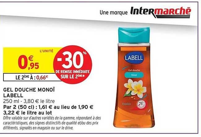 GEL DOUCHE MONOÏ LABELL