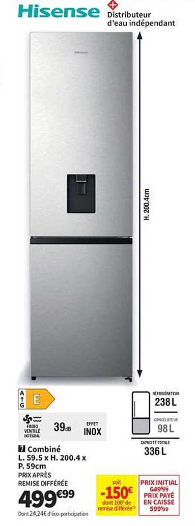 Hisense Distributeur d'eau indépendant