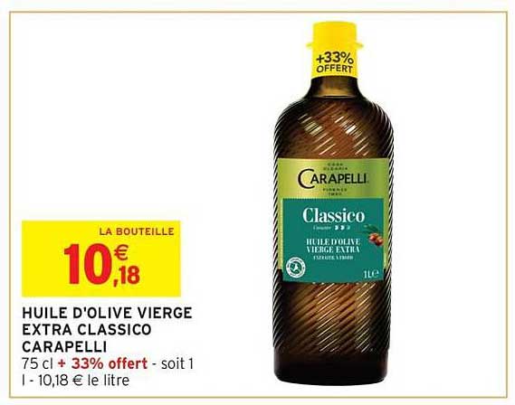 HUILE D'OLIVE VIERGE EXTRA CLASSICO CARAPELLI