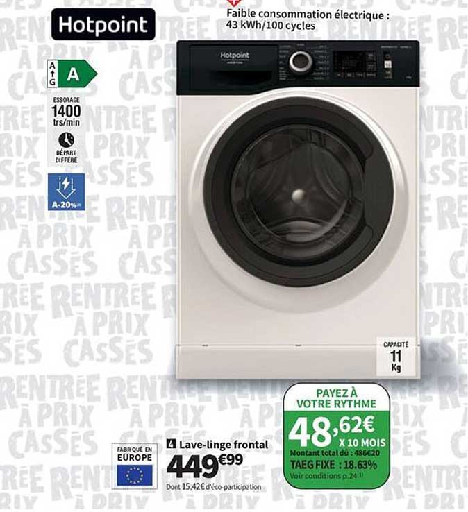 Lave-linge frontal