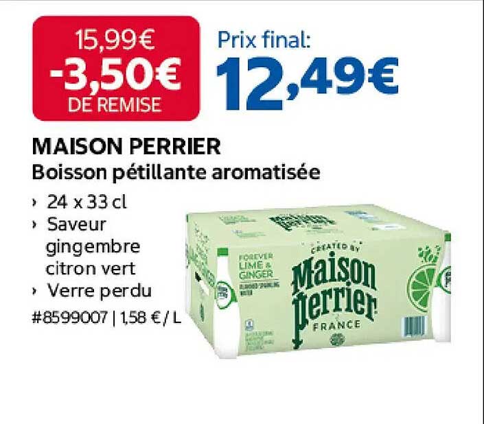 MAISON PERRIER Boisson pétillante aromatisée