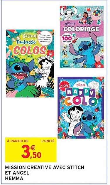 MISSION CREATIVE AVEC STITCH ET ANGEL HEMMA