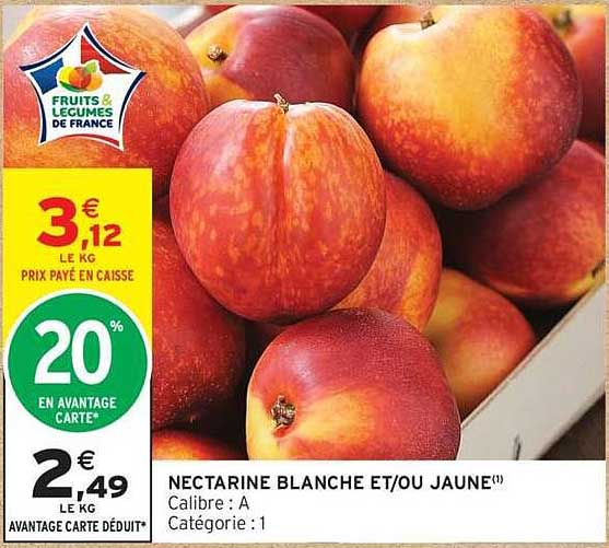 NECTARINE BLANCHE ET/OU JAUNE(1)