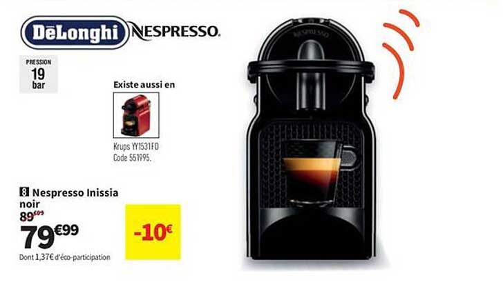 Nespresso Inissia noir
