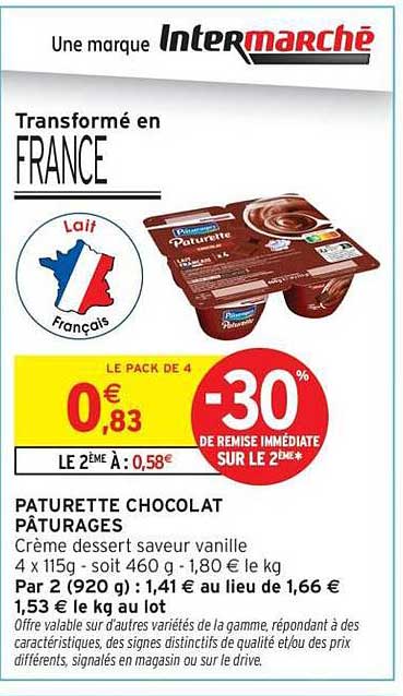 PATURETTE CHOCOLAT PÂTURAGES