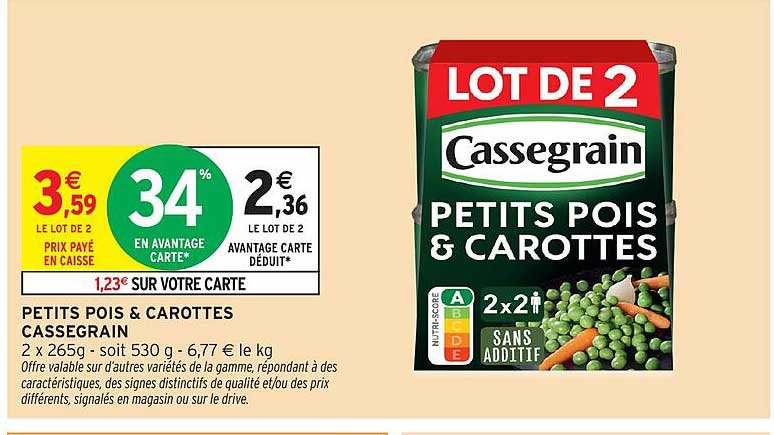PETITS POIS & CAROTTES CASSEGRAIN