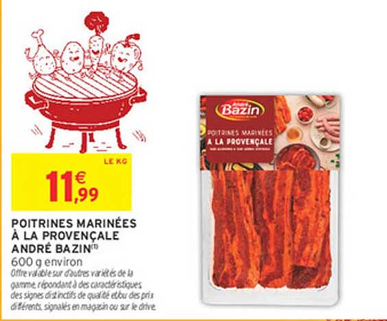 POITRINES MARINÉES À LA PROVENÇALE ANDRÉ BAZIN